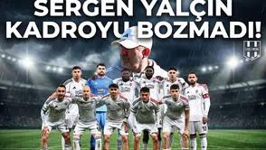 Sergen Yalçın kadroyu bozmadı! İşte Beşiktaş'ın ileri dörtlüsü