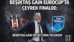 Beşiktaş GAİN EuroCup'ta sahne alıyor: Rakip Türk Telekom