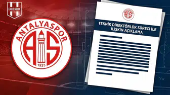 Antalyaspor'dan teknik direktörlük süreciyle İlişkin açıklama!