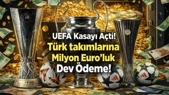 UEFA Kasayı Açtı! Türk takımlarına Milyon Euro'luk Dev Ödeme!