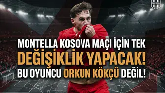 Montella, Kosova maçında tek değişiklik yapacak: Bu oyuncu Orkun Kökçü değil!