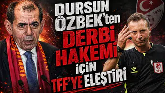 Dursun Özbek'ten derbi hakemi için TFF'ye eleştiri