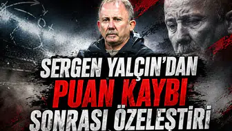 Sergen Yalçın’dan puan kaybı sonrası özeleştiri