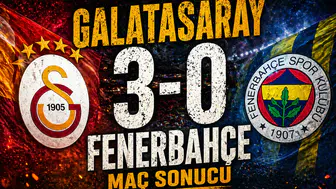 Maç Sonucu: Galatasaray 3-0 Fenerbahçe