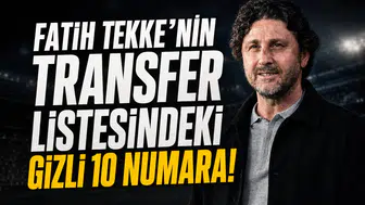 Fatih Tekke’nin transfer listesindeki gizli 10 numara!