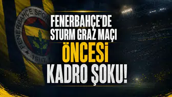 Fenerbahçe'de Sturm Graz Maçı Öncesi Kadro Şoku! O İsim Çizildi...