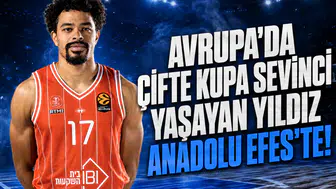 Avrupa'da çifte kupa sevinci yaşayan yıldız Anadolu Efes'te!