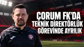 Çorum FK’da teknik direktörlük görevinde ayrılık