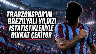 Trabzonspor'un Brezilyalı yıldızı istatistikleriyle dikkat çekiyor