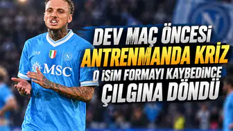 Dev maç öncesi antrenmanda kriz o isim formayı kaybedince çılgına döndü