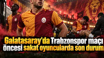 Galatasaray'da Trabzonspor maçı öncesi sakat oyuncularda son durum