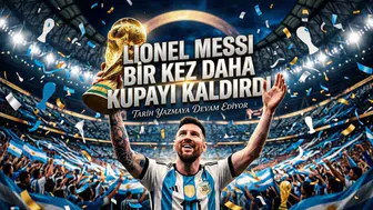 LIONEL MESSI BİR KEZ DAHA KUPAYI KALDIRDI”.