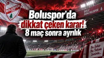 Boluspor'da dikkat çeken karar! 8 maç sonra ayrılık