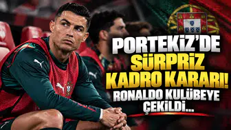 Portekiz’de Sürpriz Kadro Kararı! Ronaldo Kulübeye Çekildi...