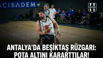 Antalya'da Beşiktaş rüzgarı: Pota altını kararttılar!