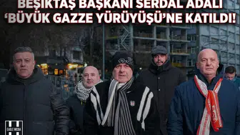 Başkan Adalı'dan Anlamlı Duruş: Galata Köprüsü'nde Filistin İçin Yürüdü!