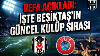 UEFA açıkladı: İşte Beşiktaş'ın güncel kulüp sırası