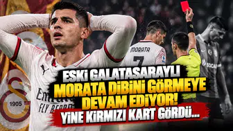 Eski Galatasaraylı Morata Dibini Görmeye Devam Ediyor! Yine Kırmızı Kart Gördü...