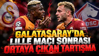 Galatasaray'da Lille maçı sonrası ortaya çıkan tartışma