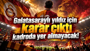Galatasaraylı yıldız için karar çıktı kadroda yer almayacak!