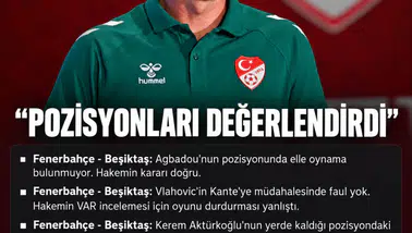 Anthony Taylor'dan Beşiktaş maçlarındaki hakem kararlarına ilişkin açıklama