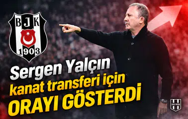 Sergen Yalçın kanat transferi için orayı gösterdi
