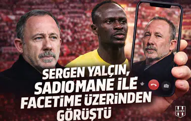 Sergen Yalçın, Sadio Mane ile FaceTime üzerinden görüştü