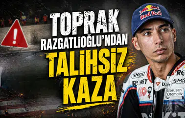 Toprak Razgatlıoğlu'ndan talihsiz kaza
