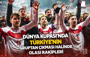 Dünya Kupası'nda Türkiye'nin gruptan çıkması halinde olası rakipleri