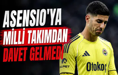 Asensio'ya milli takımdan davet gelmedi