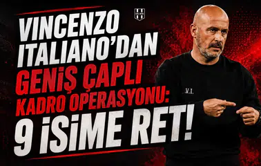 Vincenzo Italiano'dan Geniş Çaplı Kadro Operasyonu:9 İsime Ret!