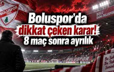 Boluspor'da dikkat çeken karar! 8 maç sonra ayrılık