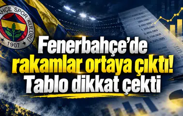 Fenerbahçe’de rakamlar ortaya çıktı! Tablo dikkat çekti