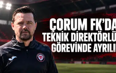 Çorum FK’da teknik direktörlük görevinde ayrılık
