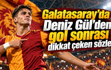 Galatasaray'da Deniz Gül'den gol sonrası dikkat çeken sözler