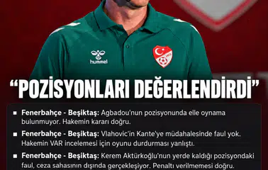 Anthony Taylor'dan Beşiktaş maçlarındaki hakem kararlarına ilişkin açıklama