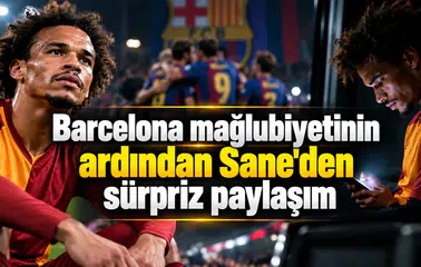 Barcelona mağlubiyetinin ardından Sane'den sürpriz paylaşım