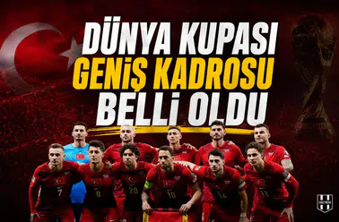 Dünya Kupası geniş kadrosu belli oldu
