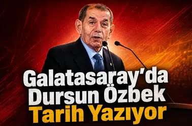 Galatasaray’da Dursun Özbek tarih yazıyor