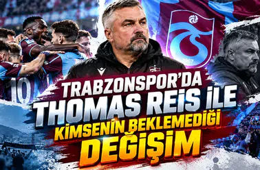 Trabzonspor'da Thomas Reis ile kimsenin beklemediği değişim