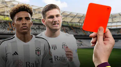 Derbilerde Beşiktaş'a verilen kırmızı kart bolluğu!