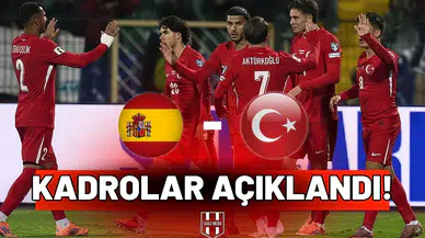 İspanya–Türkiye maçı kadroları netleşti! Montella’dan sürpriz ilk 11