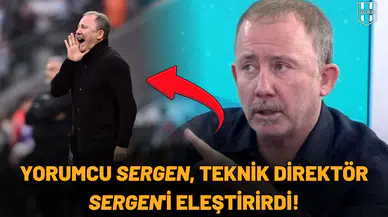 Yorumcu Sergen, teknik direktör Sergen'i eleştirirdi! Ağır sözler...
