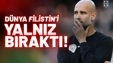 Pep Guardiola: "Dünya, Filistin'i yalnız bıraktı"