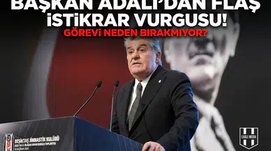Başkan Adalı'dan flaş istikrar vurgusu! Görevi neden bırakmıyor?