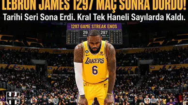 LeBron James 1297 maç sonra durdu!