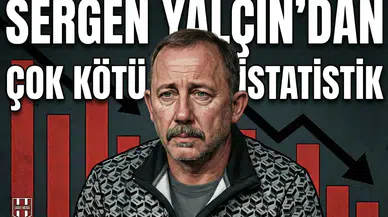 Sergen Yalçın’dan çok kötü istatistik