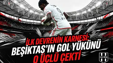 İlk devrenin karnesi: Beşiktaş'ın gol yükünü o üçlü çekti