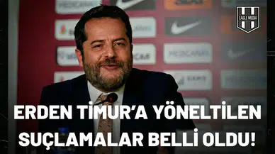 Erden Timur'a yöneltilen suçlamalar belli oldu!
