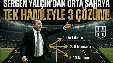 Sergen Yalçın'dan orta sahaya tek hamleyle 3 çözüm!
